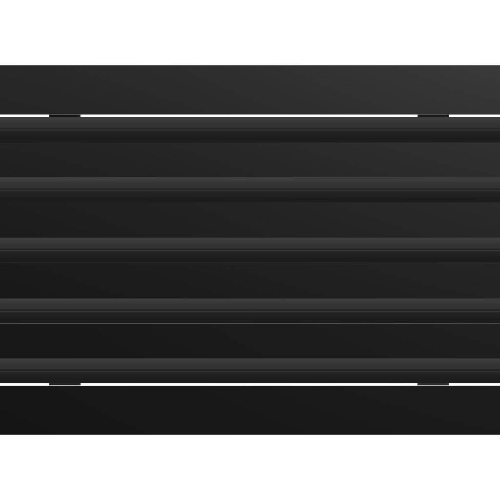 3D Model of 18x10 Modern Air Vent Cover Black - Standard Linear Slot Diffuser Black - Texas Buildmart