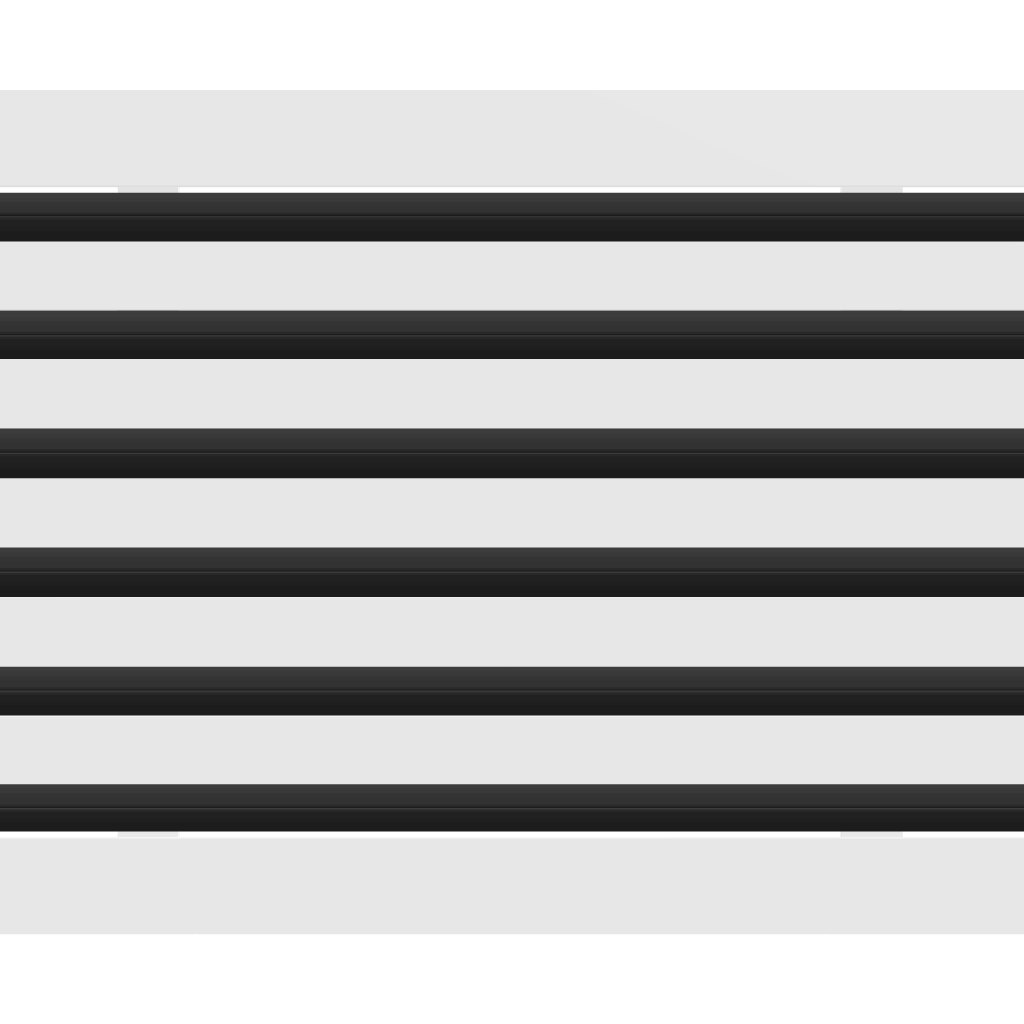 3D Model of 18x12 Modern Air Vent Cover White - Standard Linear Slot Diffuser White - Texas Buildmart