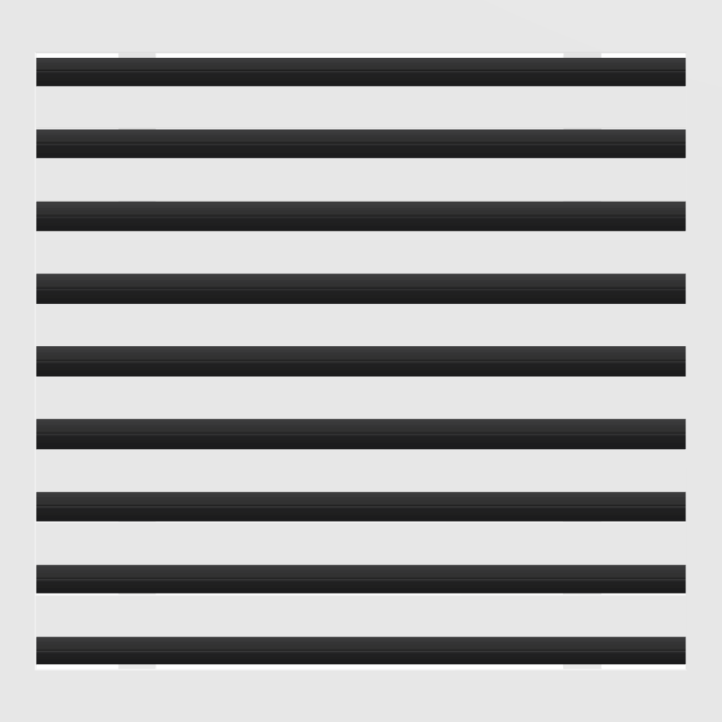 3D Model of 18x18 Modern Air Vent Cover White - Standard Linear Slot Diffuser White - Texas Buildmart