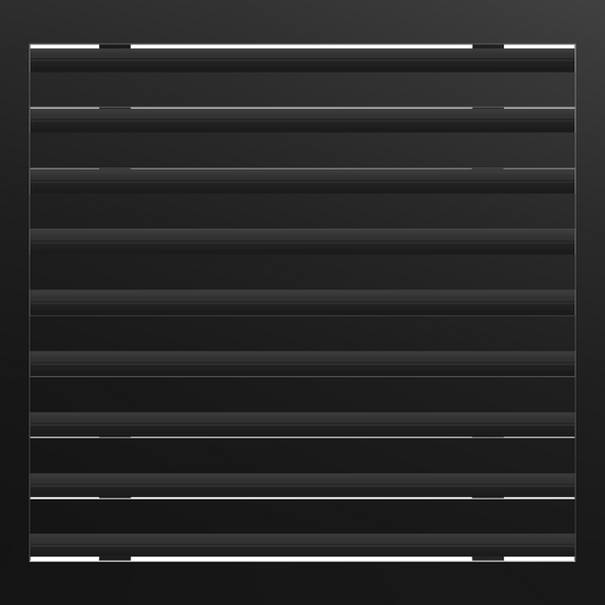 3D Model of 18x18 Modern Air Vent Cover Black - Standard Linear Slot Diffuser Black - Texas Buildmart