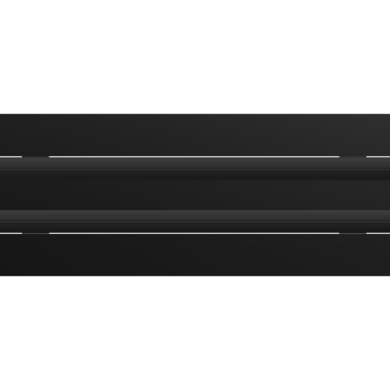 3D Model of 18x4 Modern Air Vent Cover Black - Standard Linear Slot Diffuser Black - Texas Buildmart