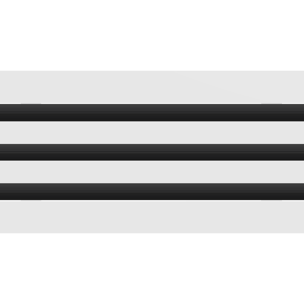3D Model of 18x6 Modern Air Vent Cover White - Standard Linear Slot Diffuser White - Texas Buildmart