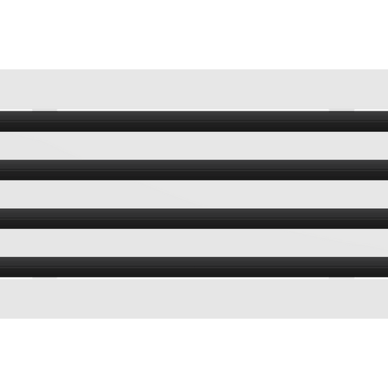 3D Model of 18x8 Modern Air Vent Cover White - Standard Linear Slot Diffuser White - Texas Buildmart