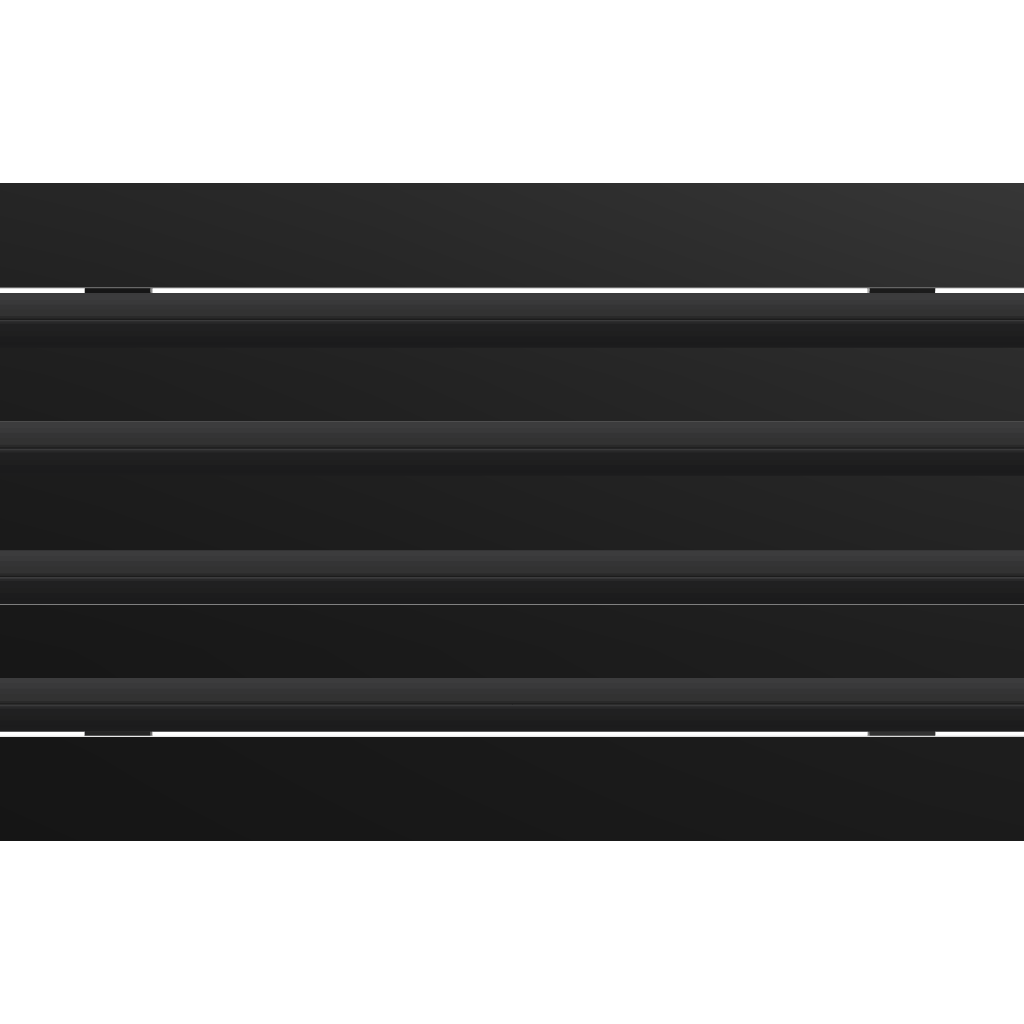 3D Model of 18x8 Modern Air Vent Cover Black - Standard Linear Slot Diffuser Black - Texas Buildmart