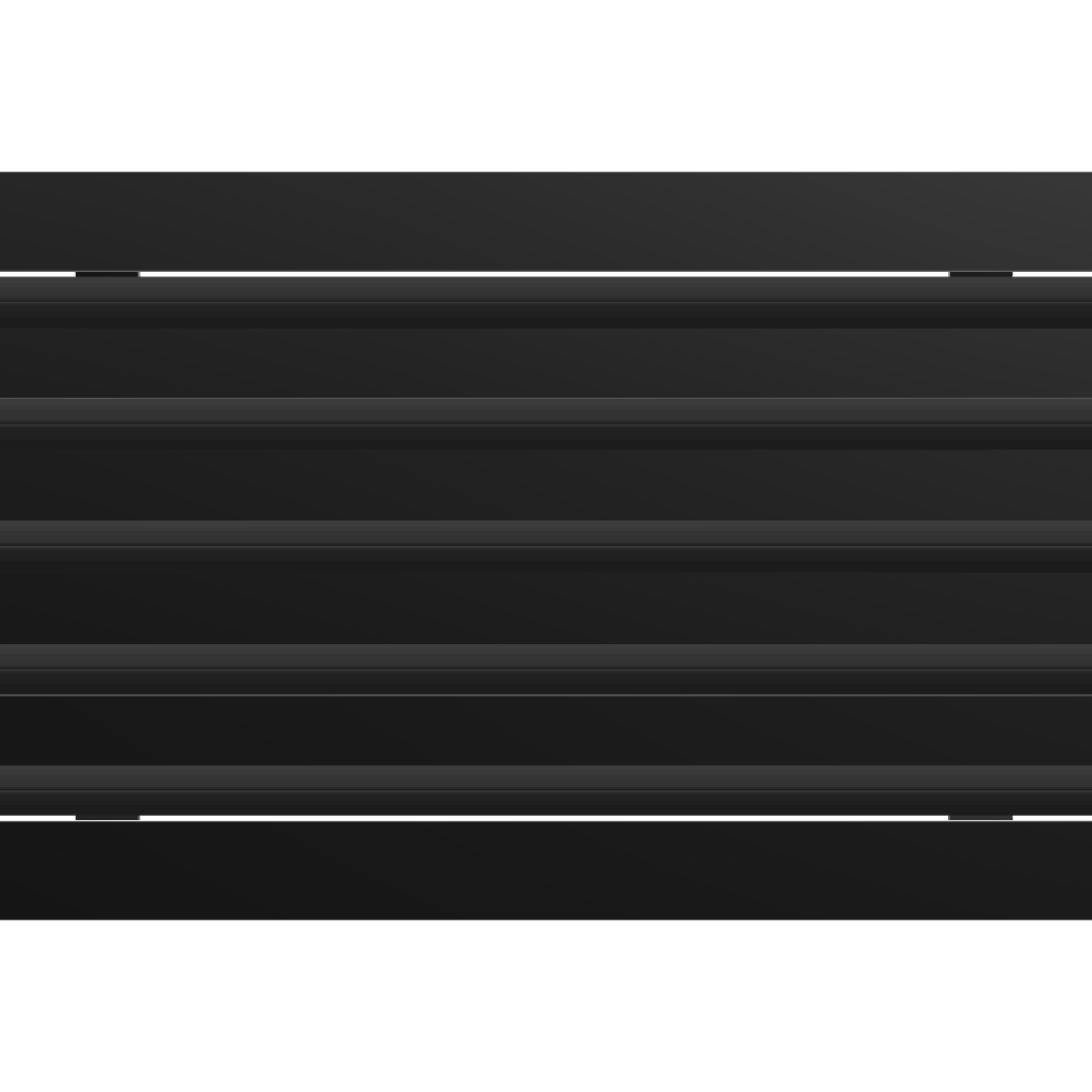 3D Model of 20x10 Modern Air Vent Cover Black - Standard Linear Slot Diffuser Black - Texas Buildmart