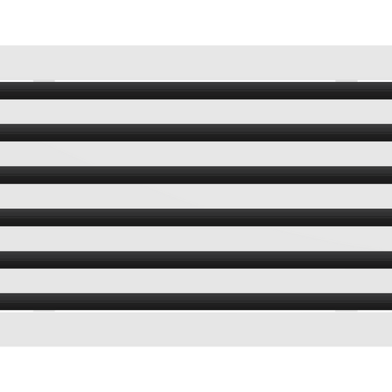 3D Model of 20x12 Modern Air Vent Cover White - Standard Linear Slot Diffuser White - Texas Buildmart