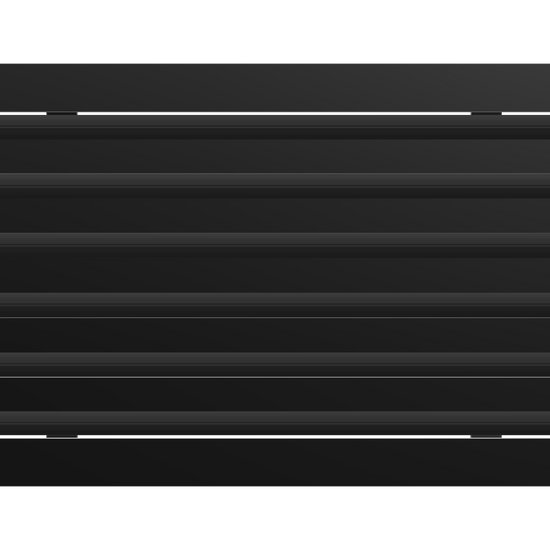 3D Model of 20x12 Modern Air Vent Cover Black - Standard Linear Slot Diffuser Black - Texas Buildmart