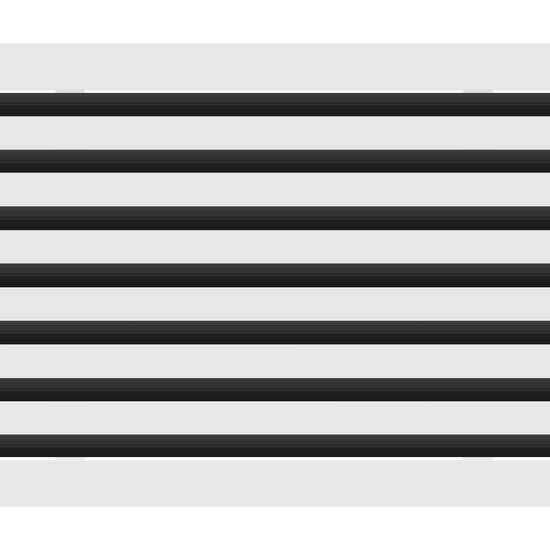 3D Model of 20x14 Modern Air Vent Cover White - Standard Linear Slot Diffuser White - Texas Buildmart