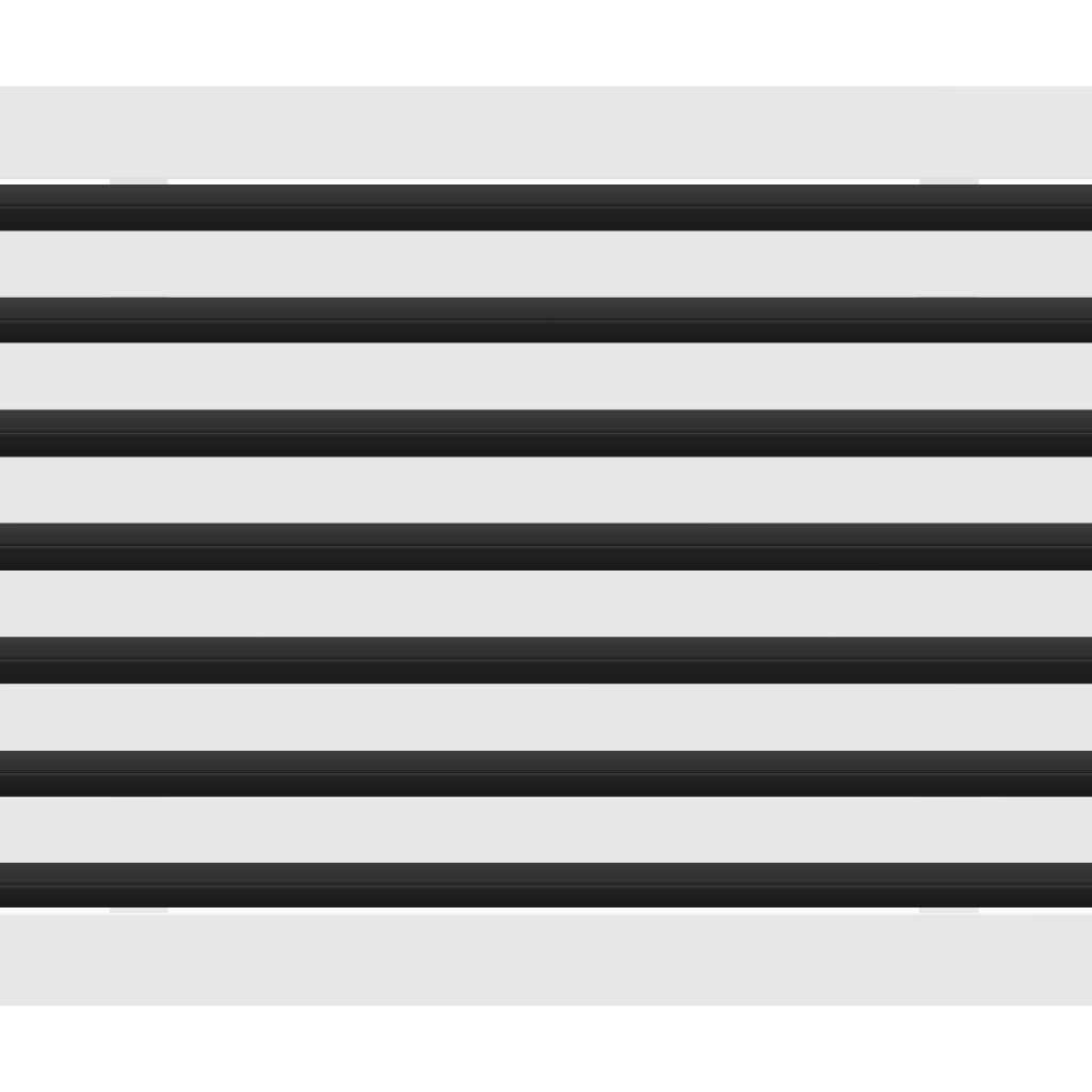 3D Model of 20x14 Modern Air Vent Cover White - Standard Linear Slot Diffuser White - Texas Buildmart