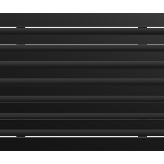 3D Model of 20x14 Modern Air Vent Cover Black - Standard Linear Slot Diffuser Black - Texas Buildmart