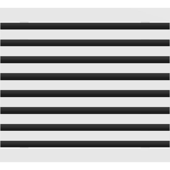 3D Model of 20x16 Modern Air Vent Cover White - Standard Linear Slot Diffuser White - Texas Buildmart