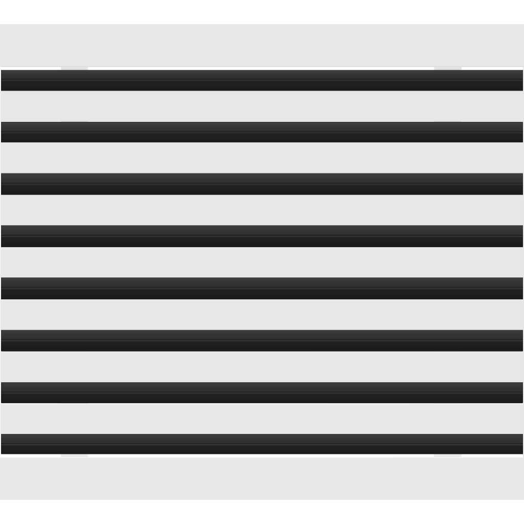 3D Model of 20x16 Modern Air Vent Cover White - Standard Linear Slot Diffuser White - Texas Buildmart