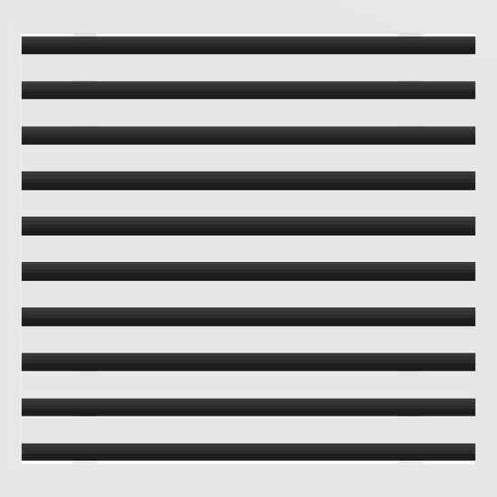 3D Model of 20x20 Modern Air Vent Cover White - Standard Linear Slot Diffuser White - Texas Buildmart