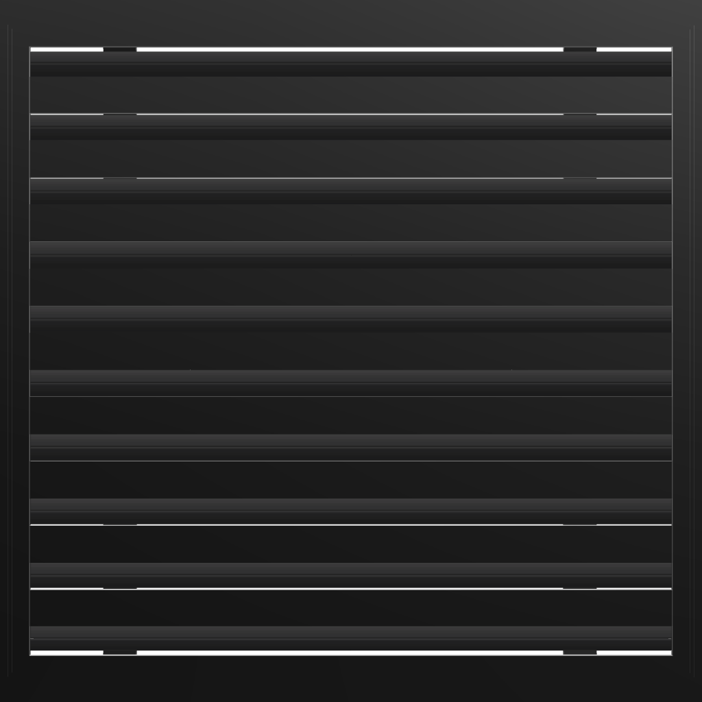 3D Model of 20x20 Modern Air Vent Cover Black - Standard Linear Slot Diffuser Black - Texas Buildmart
