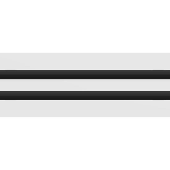 3D Model of 20x4 Modern Air Vent Cover White - Standard Linear Slot Diffuser White - Texas Buildmart
