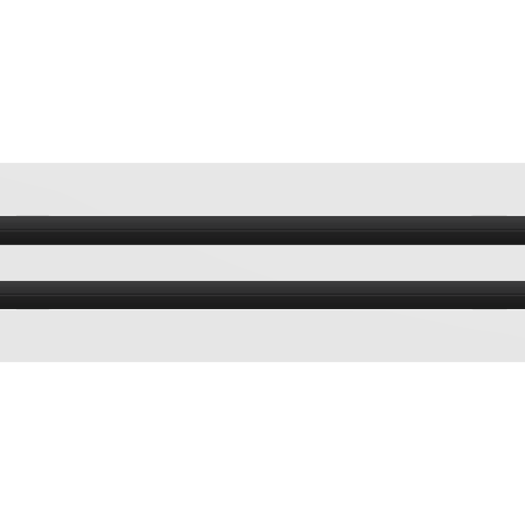 3D Model of 20x4 Modern Air Vent Cover White - Standard Linear Slot Diffuser White - Texas Buildmart
