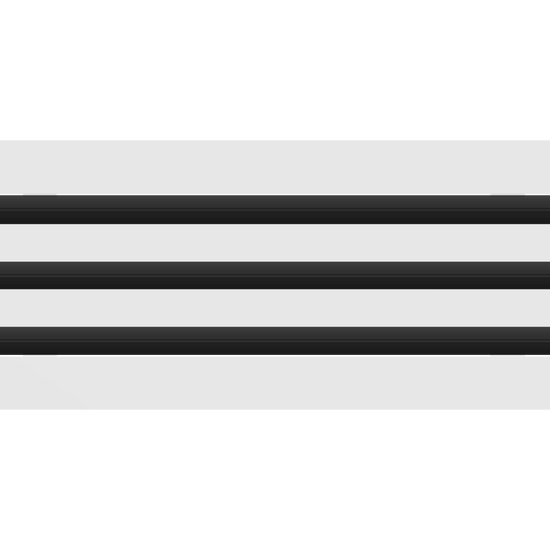 3D Model of 20x6 Modern Air Vent Cover White - Standard Linear Slot Diffuser White - Texas Buildmart