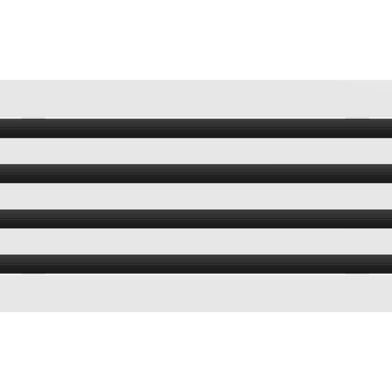 3D Model of 20x8 Modern Air Vent Cover White - Standard Linear Slot Diffuser White - Texas Buildmart