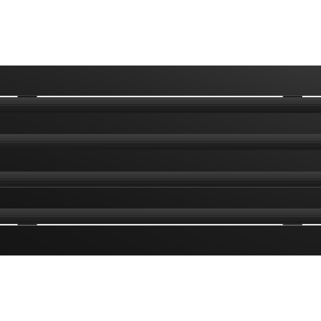 3D Model of 20x8 Modern Air Vent Cover Black - Standard Linear Slot Diffuser Black - Texas Buildmart