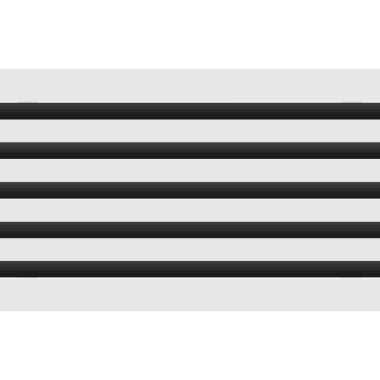 3D Model of 22x10 Modern Air Vent Cover White - Standard Linear Slot Diffuser White - Texas Buildmart
