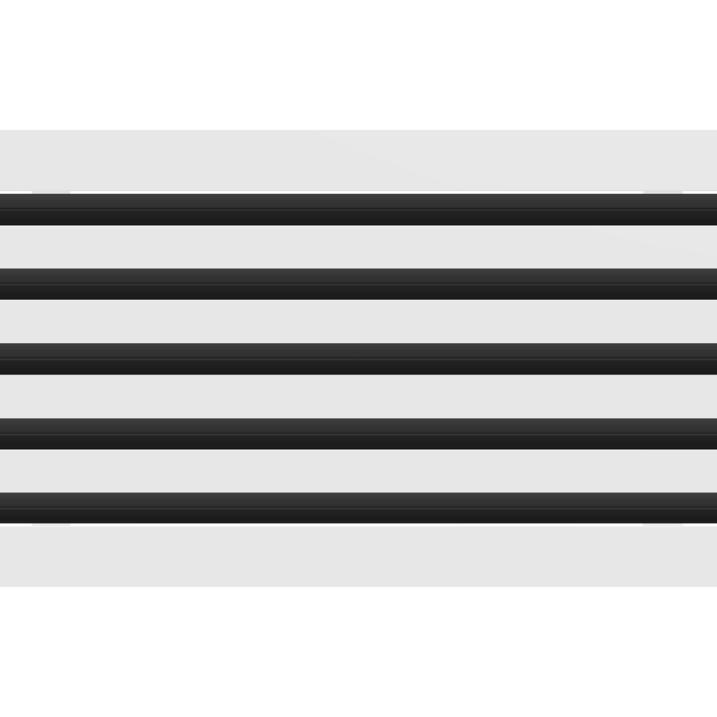 3D Model of 22x10 Modern Air Vent Cover White - Standard Linear Slot Diffuser White - Texas Buildmart