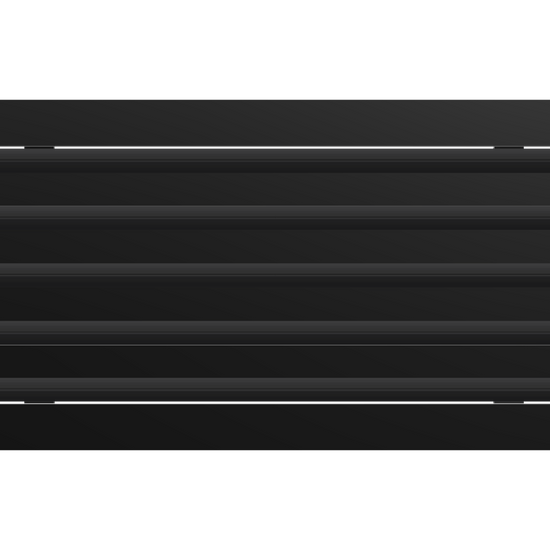 3D Model of 22x10 Modern Air Vent Cover Black - Standard Linear Slot Diffuser Black - Texas Buildmart
