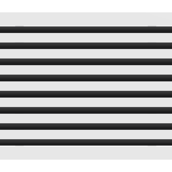 3D Model of 22x16 Modern Air Vent Cover White - Standard Linear Slot Diffuser White - Texas Buildmart