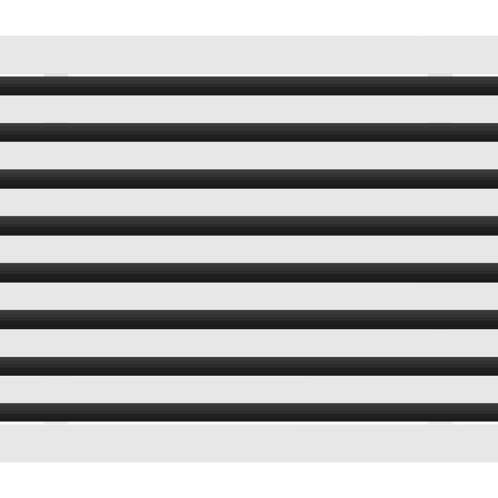 3D Model of 22x16 Modern Air Vent Cover White - Standard Linear Slot Diffuser White - Texas Buildmart