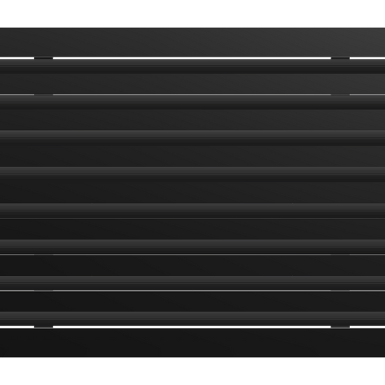 3D Model of 22x16 Modern Air Vent Cover Black - Standard Linear Slot Diffuser Black - Texas Buildmart