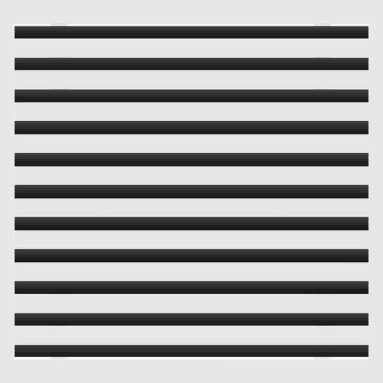 3D Model of 22x22 Modern Air Vent Cover White - Standard Linear Slot Diffuser White - Texas Buildmart