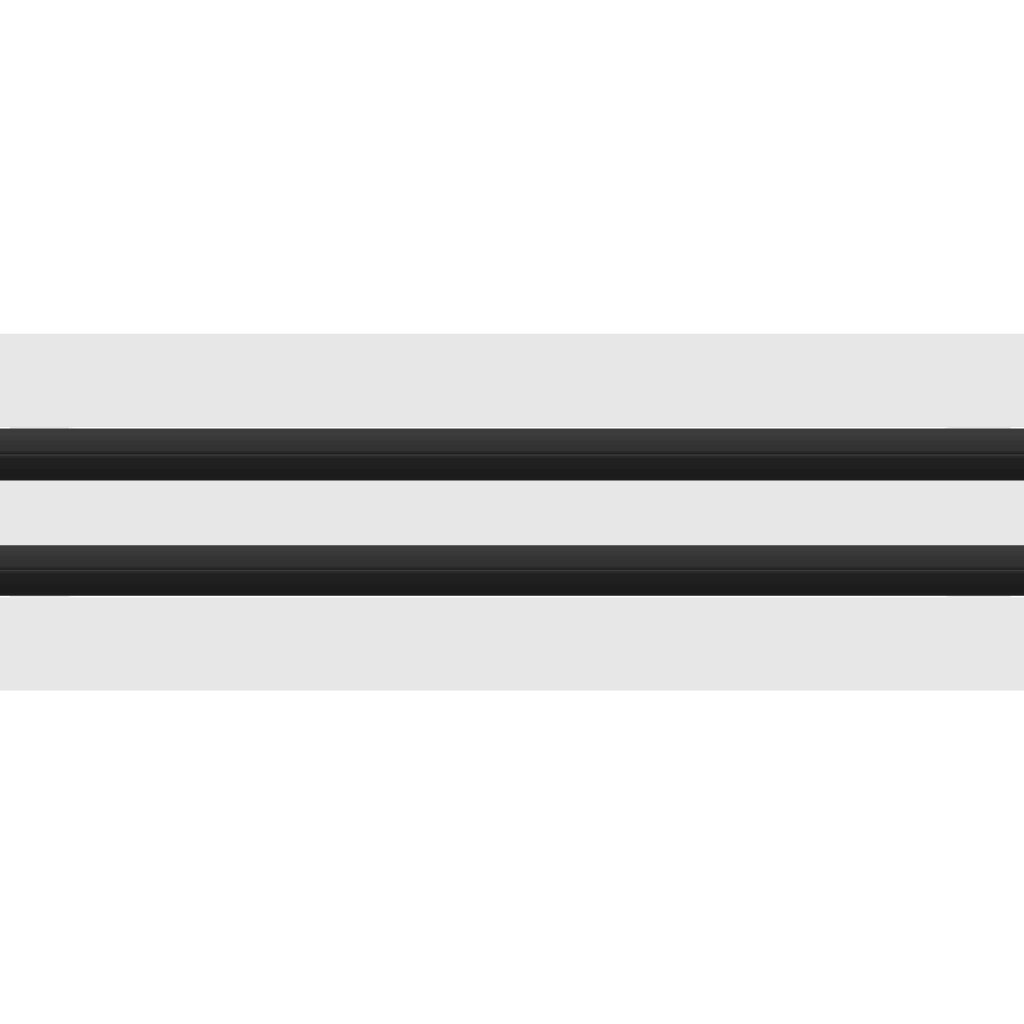 3D Model of 22x4 Modern Air Vent Cover White - Standard Linear Slot Diffuser White - Texas Buildmart