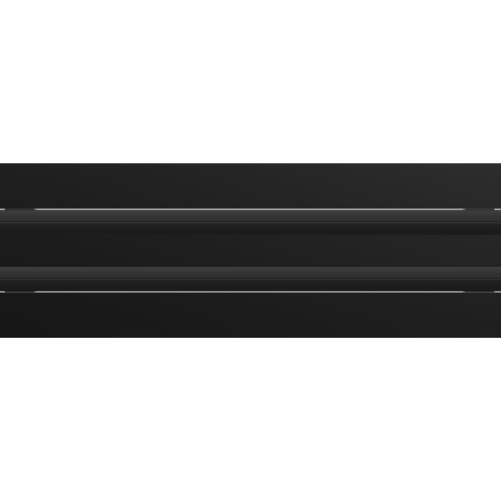 3D Model of 22x4 Modern Air Vent Cover Black - Standard Linear Slot Diffuser Black - Texas Buildmart