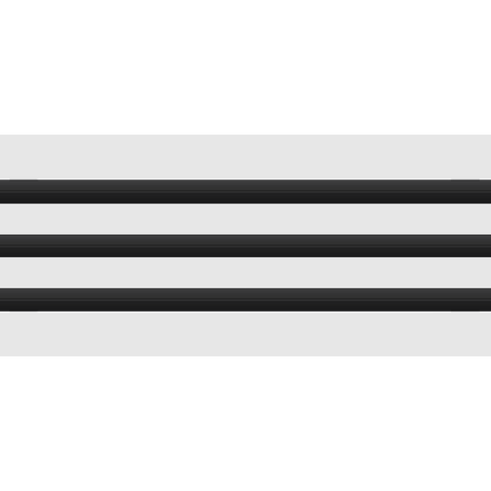 3D Model of 22x6 Modern Air Vent Cover White - Standard Linear Slot Diffuser White - Texas Buildmart