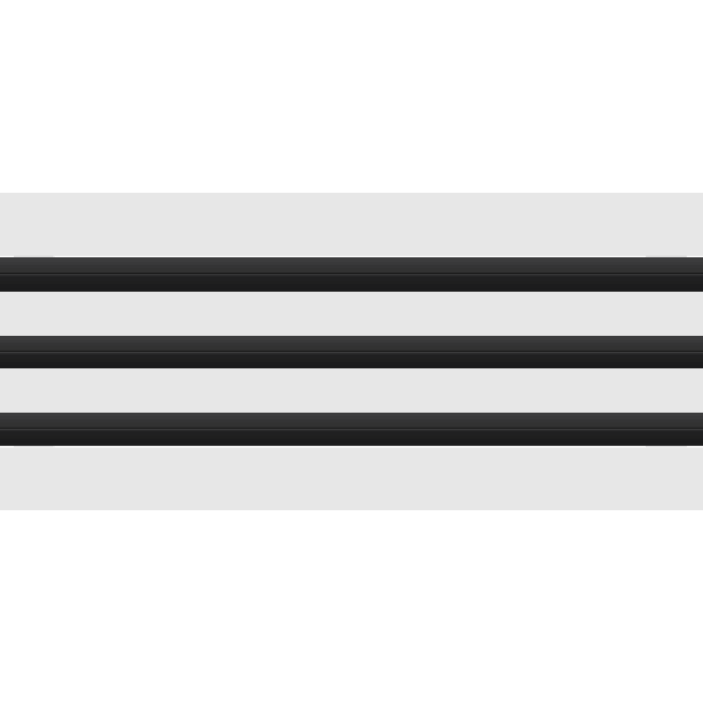 3D Model of 22x6 Modern Air Vent Cover White - Standard Linear Slot Diffuser White - Texas Buildmart