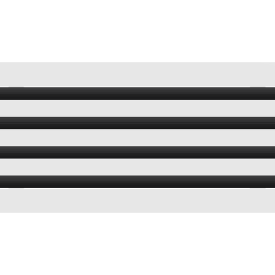 3D Model of 22x8 Modern Air Vent Cover White - Standard Linear Slot Diffuser White - Texas Buildmart