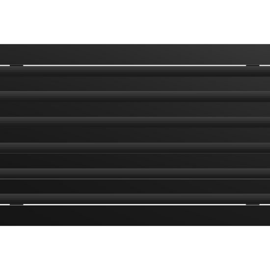 3D Model of 24x12 Modern Air Vent Cover Black - Standard Linear Slot Diffuser Black - Texas Buildmart