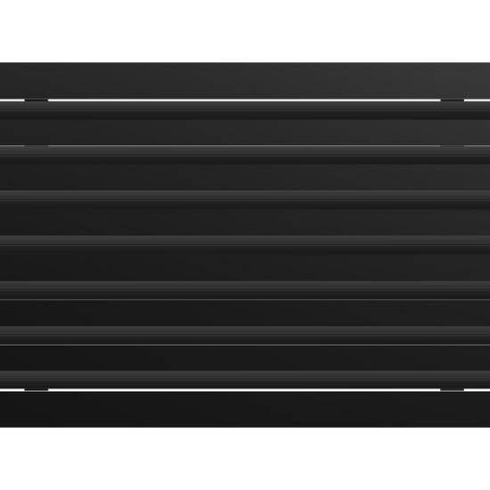 3D Model of 24x14 Modern Air Vent Cover Black - Standard Linear Slot Diffuser Black - Texas Buildmart