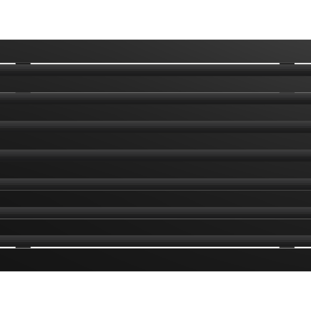 3D Model of 24x14 Modern Air Vent Cover Black - Standard Linear Slot Diffuser Black - Texas Buildmart