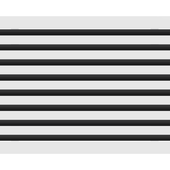 3D Model of 24x16 Modern Air Vent Cover White - Standard Linear Slot Diffuser White - Texas Buildmart