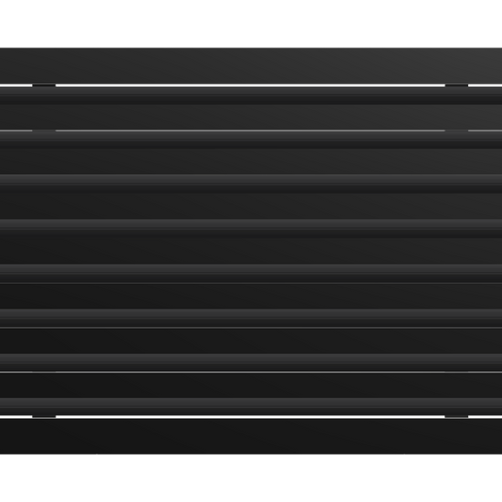 3D Model of 24x16 Modern Air Vent Cover Black - Standard Linear Slot Diffuser Black - Texas Buildmart