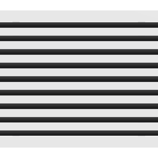 3D Model of 24x18 Modern Air Vent Cover White - Standard Linear Slot Diffuser White - Texas Buildmart