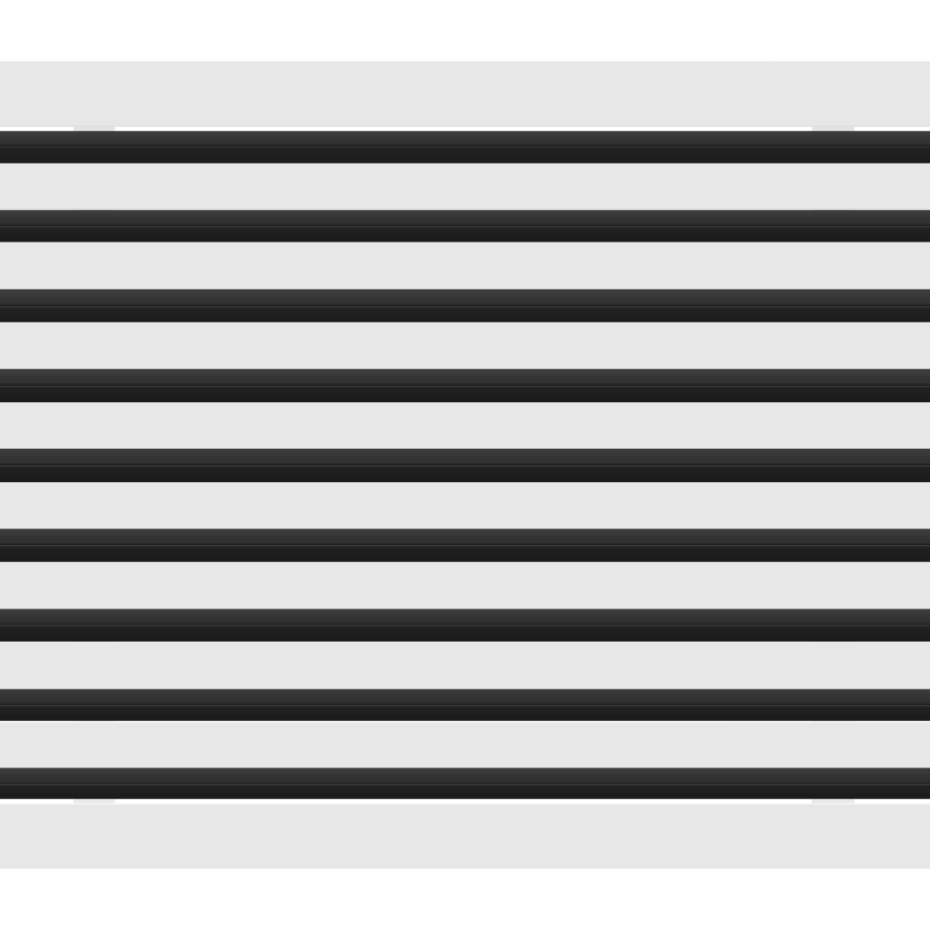 3D Model of 24x18 Modern Air Vent Cover White - Standard Linear Slot Diffuser White - Texas Buildmart