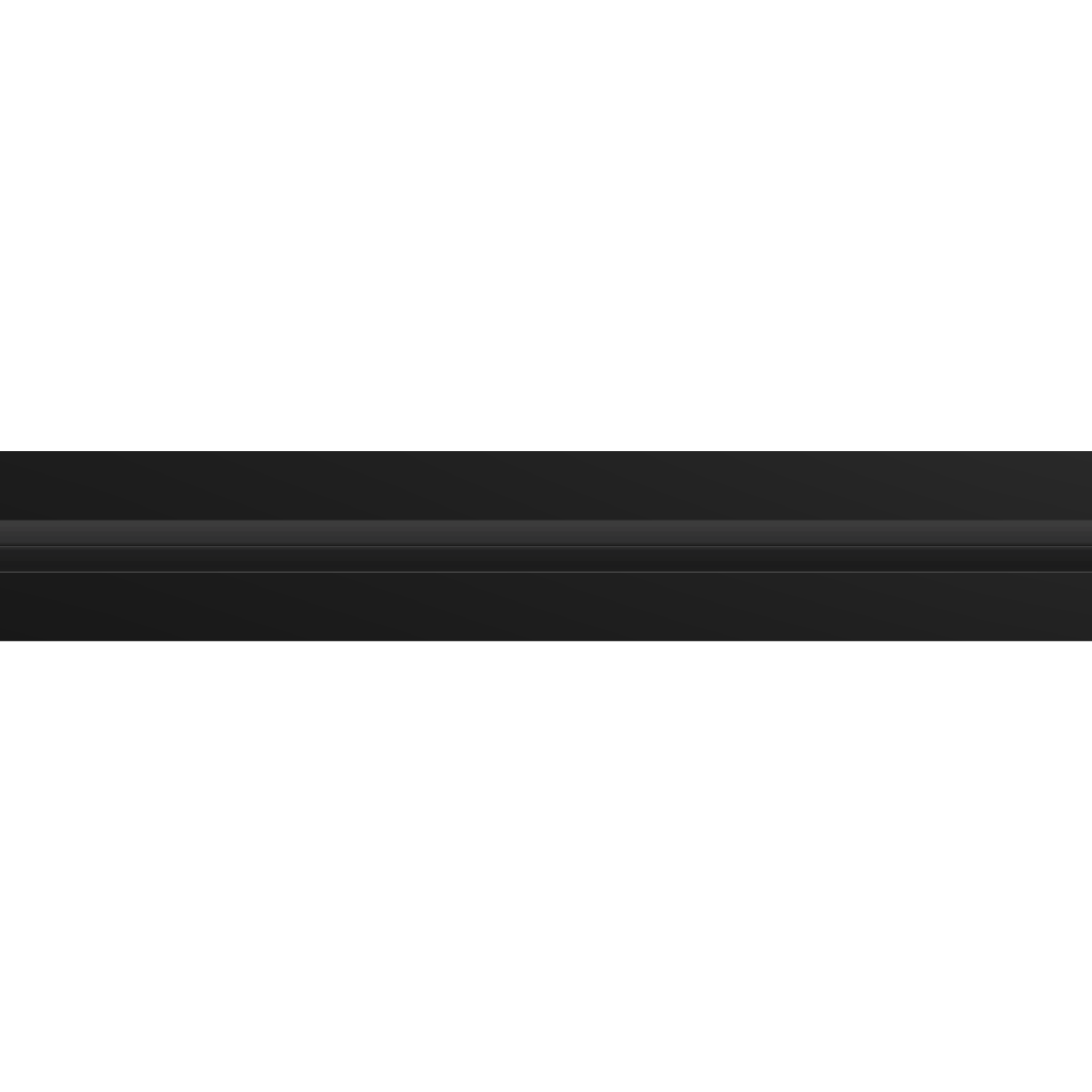 3D Model of 24 Inch 1 Slot Linear Air Vent Cover Black - Linear Diffuser Black - Texas Buildmart