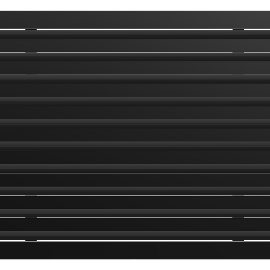 3D Model of 24x20 Modern Air Vent Cover Black - Standard Linear Slot Diffuser Black - Texas Buildmart