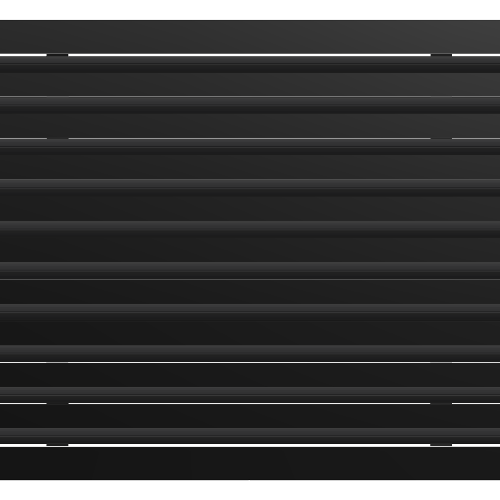 3D Model of 24x20 Modern Air Vent Cover Black - Standard Linear Slot Diffuser Black - Texas Buildmart