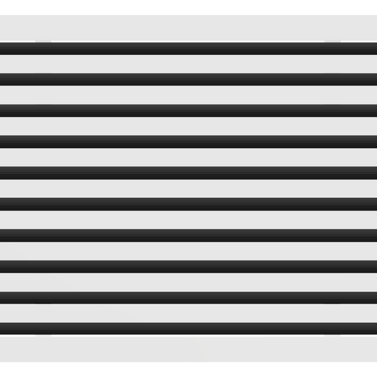 3D Model of 24x20 Modern Air Vent Cover White - Standard Linear Slot Diffuser White - Texas Buildmart