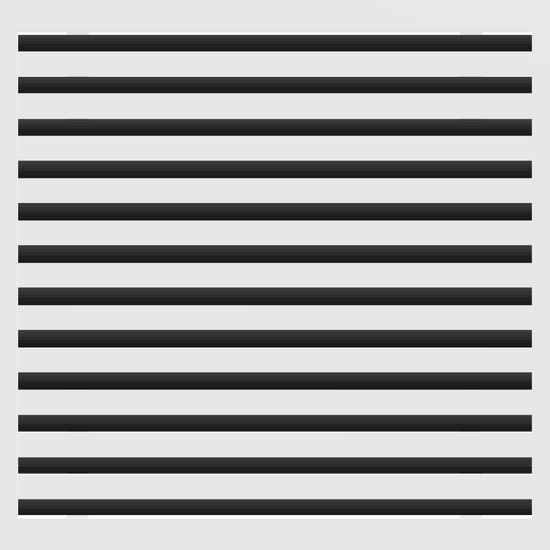 3D Model of 24x24 Modern Air Vent Cover White - Standard Linear Slot Diffuser White - Texas Buildmart