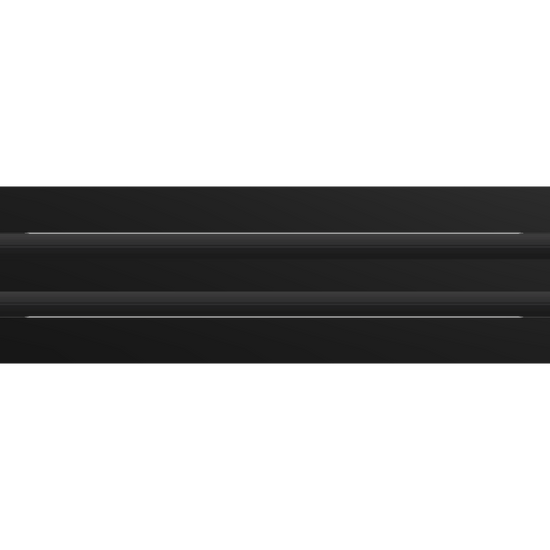 3D Model of 24x4 Modern Air Vent Cover Black - Standard Linear Slot Diffuser Black - Texas Buildmart
