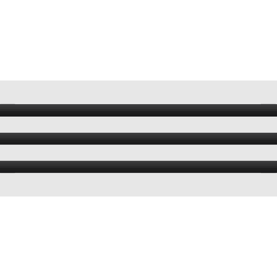 3D Model of 24x6 Modern Air Vent Cover White - Standard Linear Slot Diffuser White - Texas Buildmart
