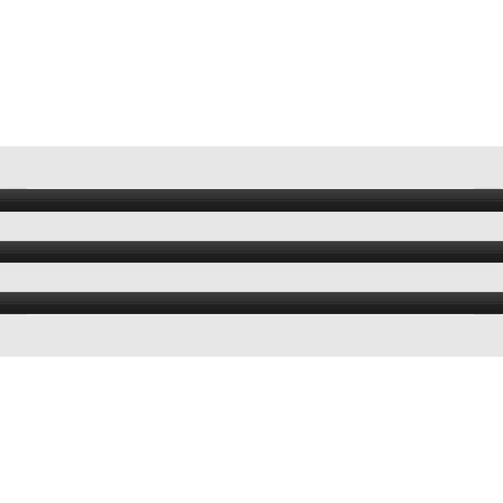 3D Model of 24x6 Modern Air Vent Cover White - Standard Linear Slot Diffuser White - Texas Buildmart